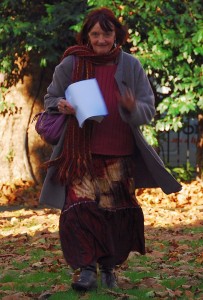 Diana Webb in an autumnal Red Lion Square